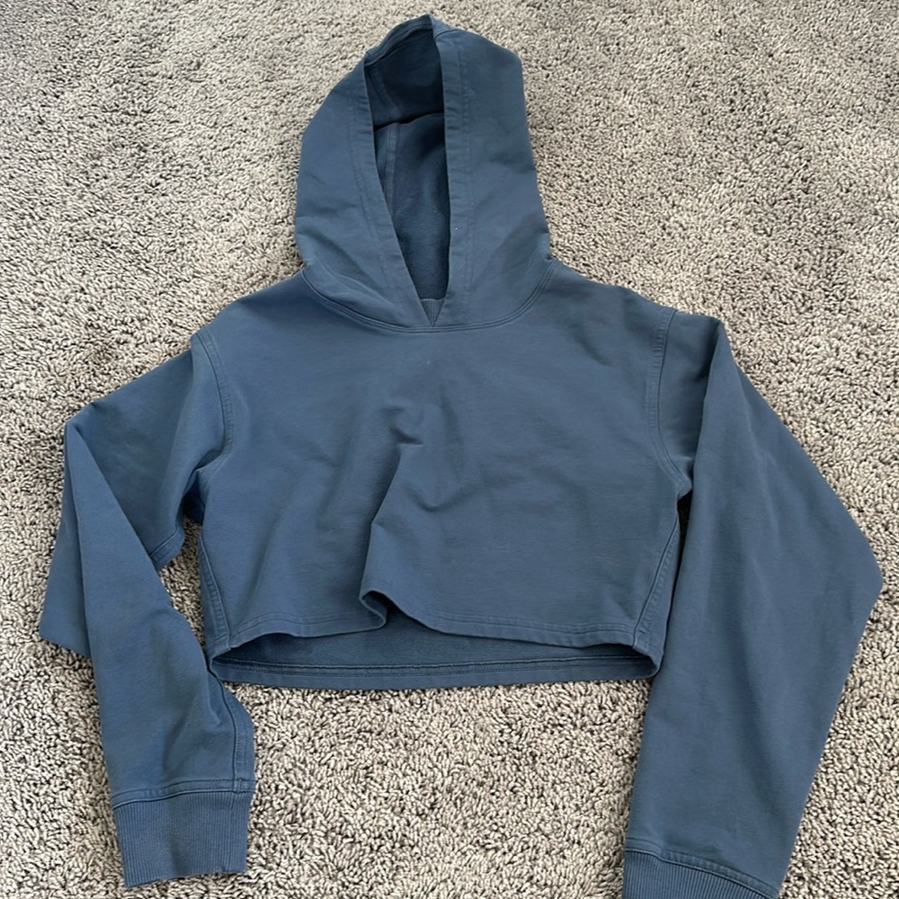 Lululemon hoodie, blue, cropped, size 2